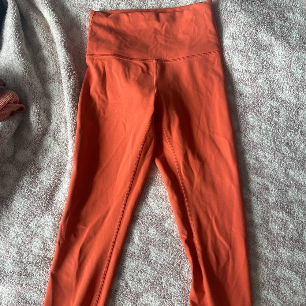 Orange lululemon leggings